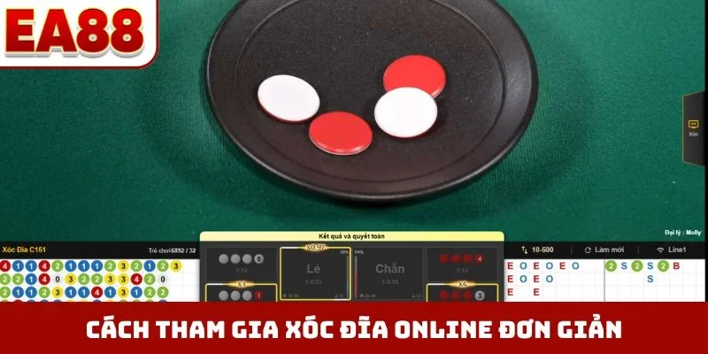 Cách tham gia xóc đĩa online đơn giản
