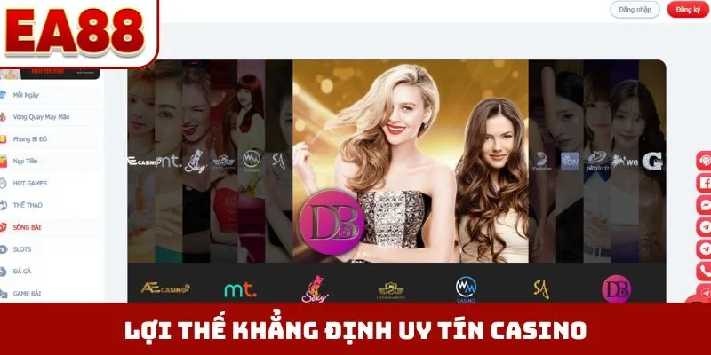 Lợi thế khẳng định uy tín casino